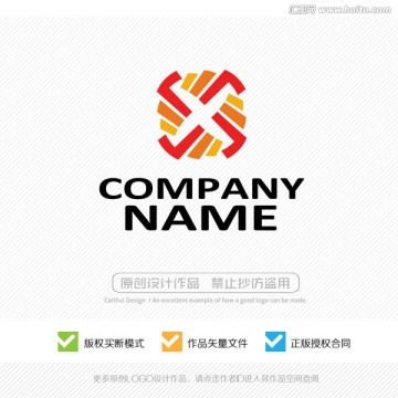 字母Logo設計模板下載 電子電器類品牌的視覺引擎